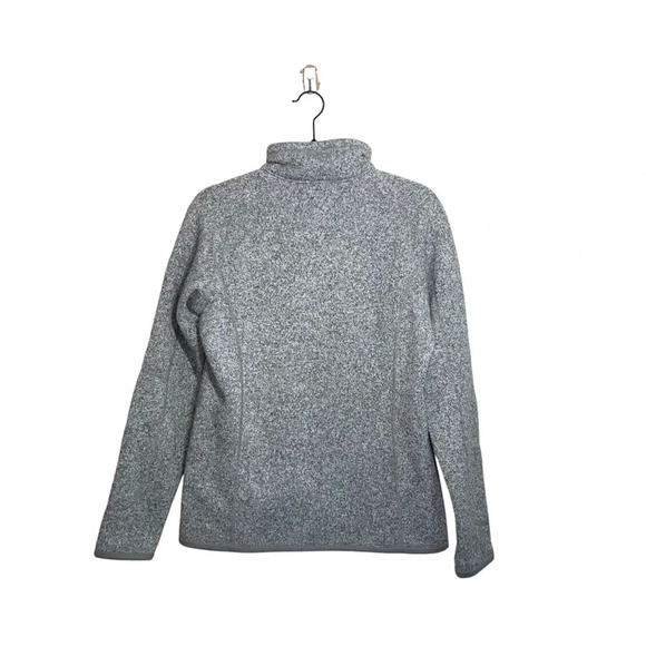 Patagonia Better Sweater Light Gray 1/4 Zip Fleece Sweatshirt Medium Women’s - Picture 5 of 11